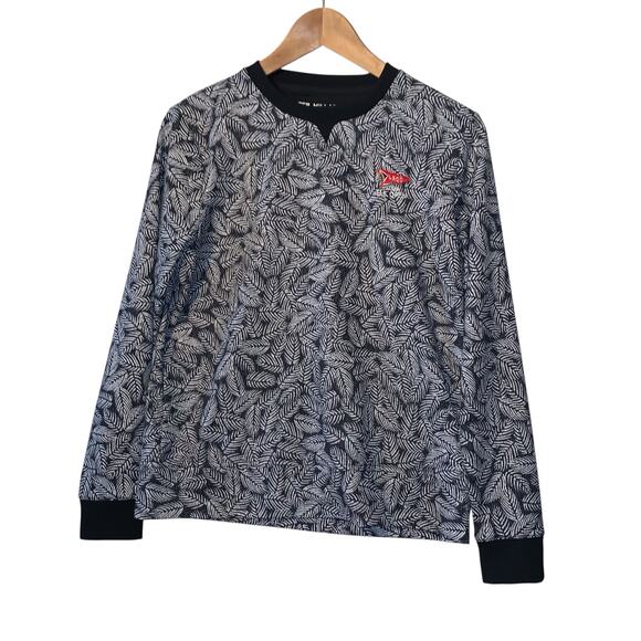 Peter Millar Tops - Peter Millar birdie sport TOP black palm frond 123RD LACC